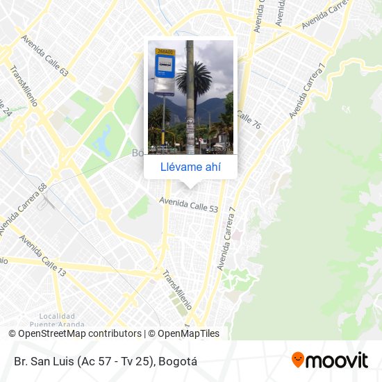 Mapa de Br. San Luis (Ac 57 - Tv 25)