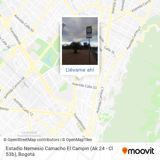 Mapa de Estadio Nemesio Camacho El Campín (Ak 24 - Cl 53b)