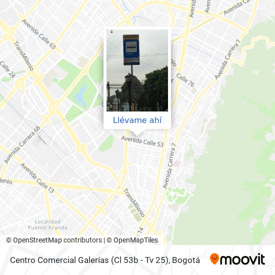 Mapa de Centro Comercial Galerías (Cl 53b - Tv 25)