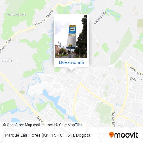 Mapa de Parque Las Flores (Kr 115 - Cl 151)