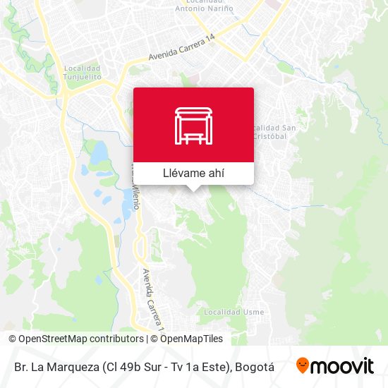 Mapa de Br. La Marqueza (Cl 49b Sur - Tv 1a Este)