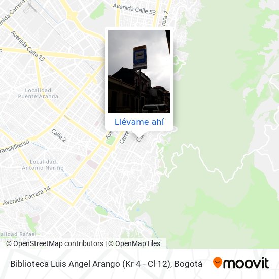 Mapa de Biblioteca Luis Angel Arango (Kr 4 - Cl 12)