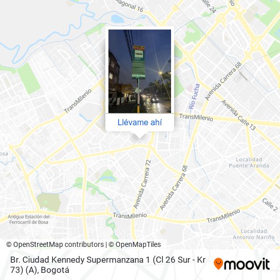 Mapa de Br. Ciudad Kennedy Supermanzana 1 (Cl 26 Sur - Kr 73) (A)