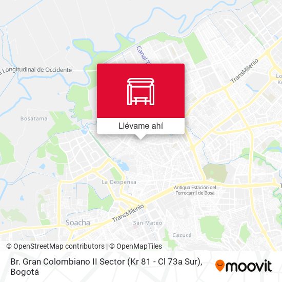 Mapa de Br. Gran Colombiano II Sector (Kr 81 - Cl 73a Sur)