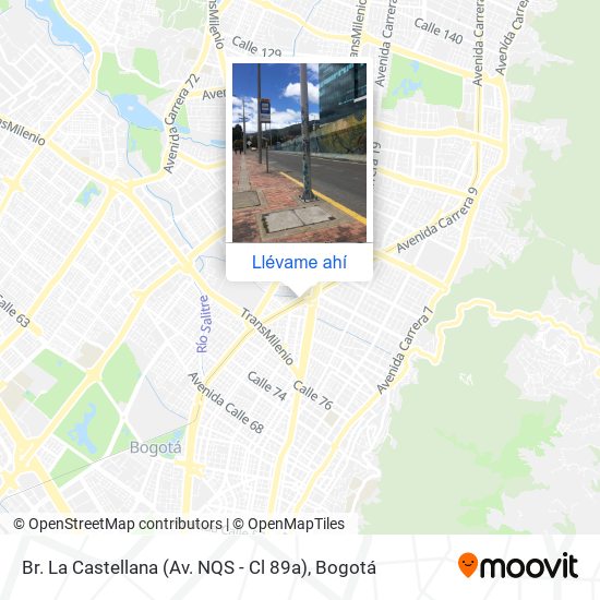 Mapa de Br. La Castellana (Av. NQS - Cl 89a)