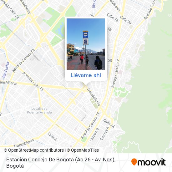 Mapa de Estación Concejo De Bogotá (Ac 26 - Av. Nqs)