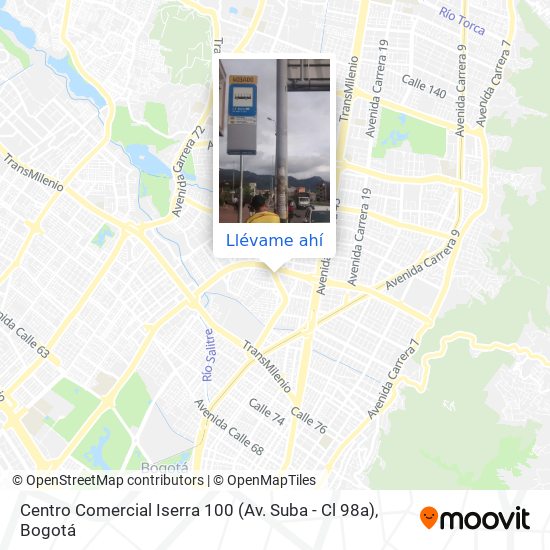 Mapa de Centro Comercial Iserra 100 (Av. Suba - Cl 98a)