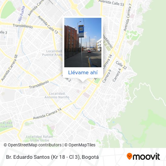 Mapa de Br. Eduardo Santos (Kr 18 - Cl 3)
