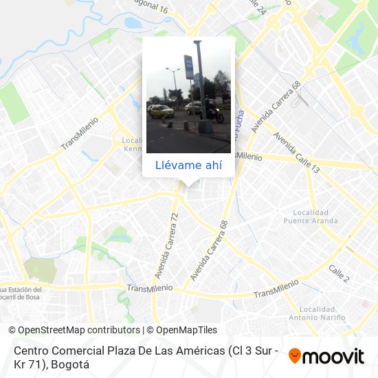 Mapa de Centro Comercial Plaza De Las Américas (Cl 3 Sur - Kr 71)