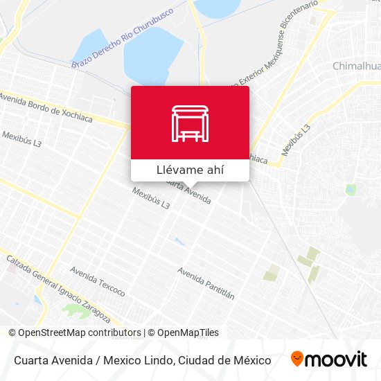 Mapa de Cuarta Avenida / Mexico Lindo