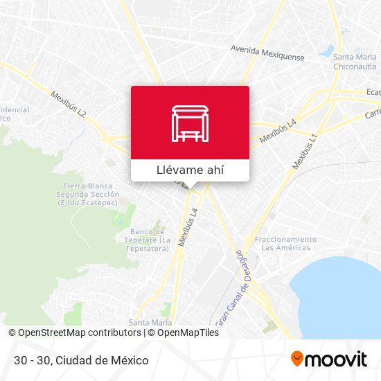  Cómo llegar a 30 - 30 en Ciudad de México en Autobús?