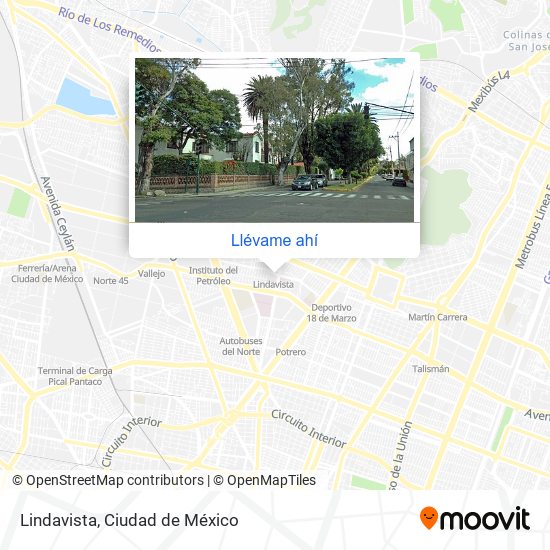 Cómo llegar a Lindavista en Gustavo A. Madero en Autobús o Metro?