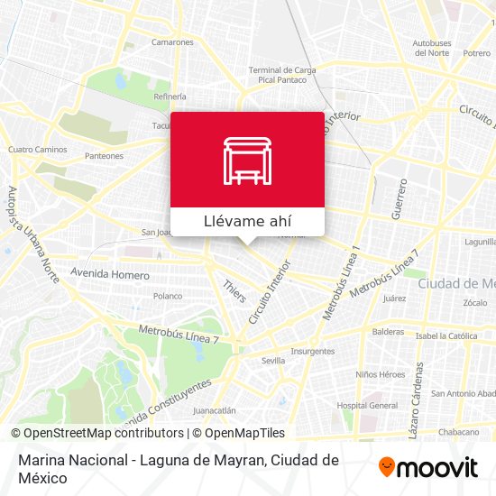 Mapa de Marina Nacional - Laguna de Mayran