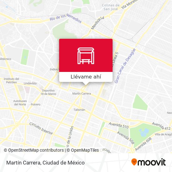 Cómo llegar a Martín Carrera en Gustavo A. Madero en Autobús o Metro?