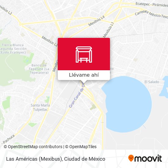 Mapa de Las Américas (Mexibus)