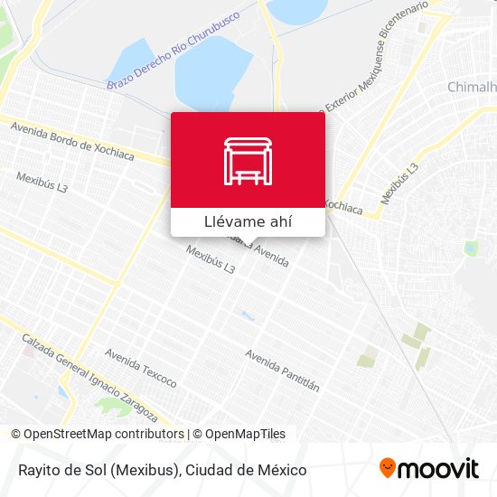 Mapa de Rayito de Sol (Mexibus)