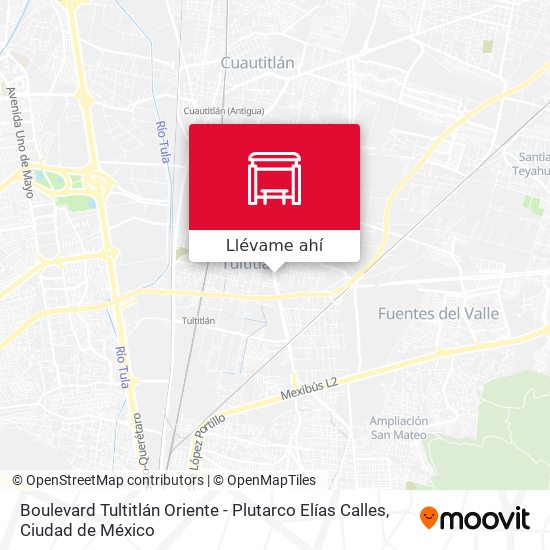 Mapa de Boulevard Tultitlán Oriente - Plutarco Elías Calles