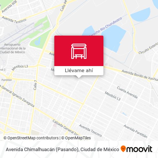 Mapa de Avenida Chimalhuacán (Pasando)