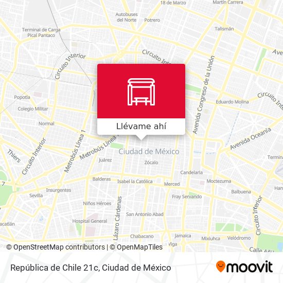 Mapa de República de Chile 21c