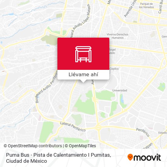 Mapa de Puma Bus - Pista de Calentamiento I Pumitas