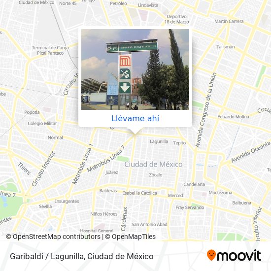 Mapa de Garibaldi / Lagunilla