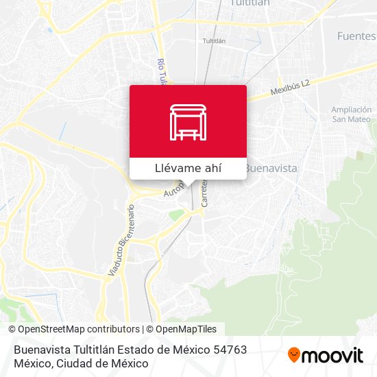 Mapa de Buenavista Tultitlán Estado de México 54763 México