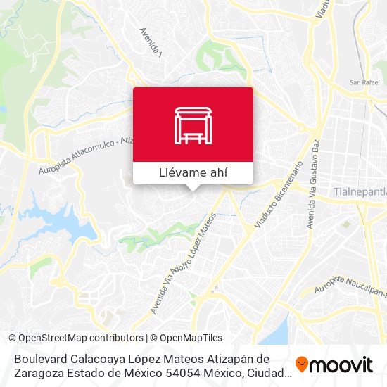 Mapa de Boulevard Calacoaya López Mateos Atizapán de Zaragoza Estado de México 54054 México