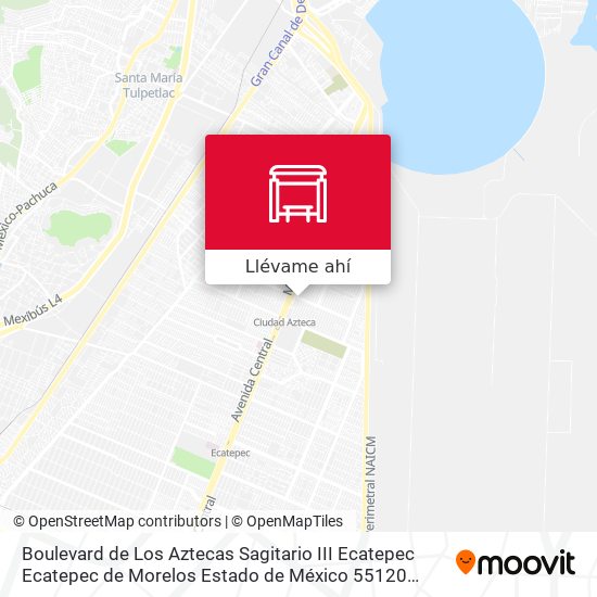 Mapa de Boulevard de Los Aztecas Sagitario III Ecatepec Ecatepec de Morelos Estado de México 55120 México