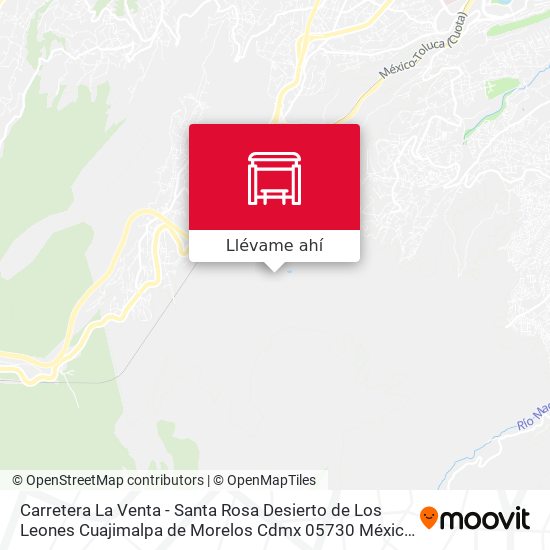 Cómo llegar a Carretera La Venta - Santa Rosa Desierto de Los Leones  Cuajimalpa de Morelos Cdmx 05730 México en Huixquilucan en Autobús?