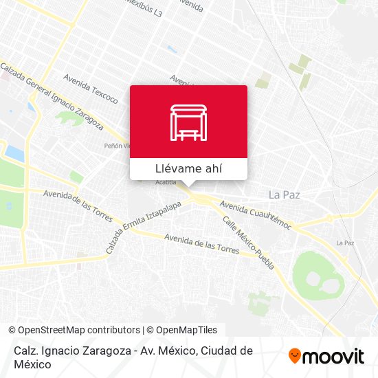 Mapa de Calz. Ignacio Zaragoza - Av. México