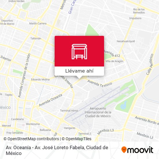 Mapa de Av. Oceanía - Av. José Loreto Fabela