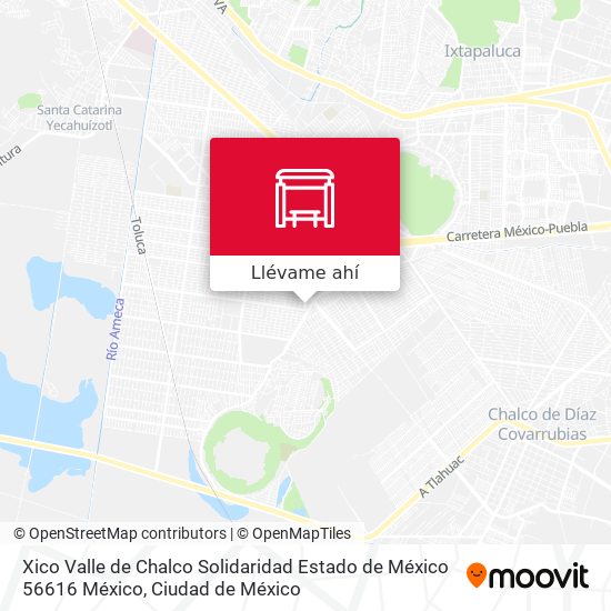 Mapa de Xico Valle de Chalco Solidaridad Estado de México 56616 México