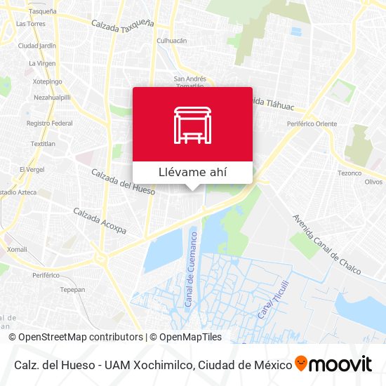 Cómo llegar a Calz. del Hueso - UAM Xochimilco en Ciudad de México en  Autobús?