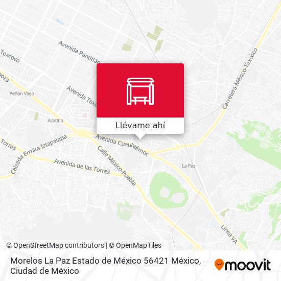 Mapa de Morelos La Paz Estado de México 56421 México