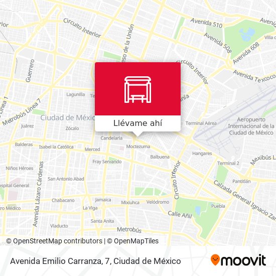 Mapa de Avenida Emilio Carranza, 7