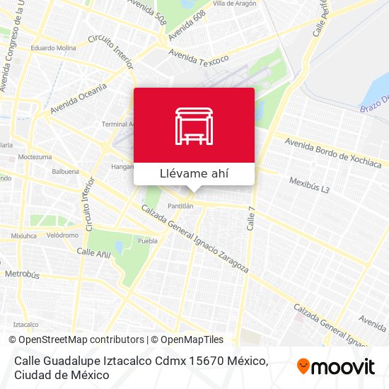 Mapa de Calle Guadalupe Iztacalco Cdmx 15670 México