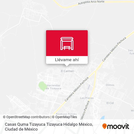 Cómo llegar a Casas Quma Tizayuca Tizayuca Hidalgo México en Hueypoxtla en  Autobús o Metro?