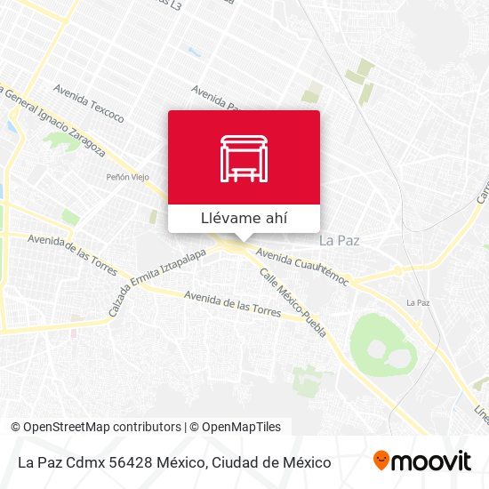 Mapa de La Paz Cdmx 56428 México