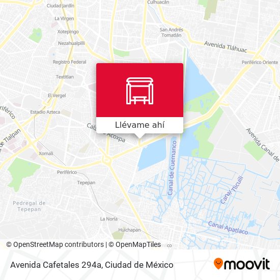 Mapa de Avenida Cafetales 294a