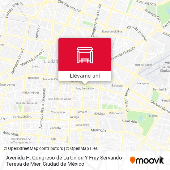 Mapa de Avenida H. Congreso de La Unión Y Fray Servando Teresa de Mier