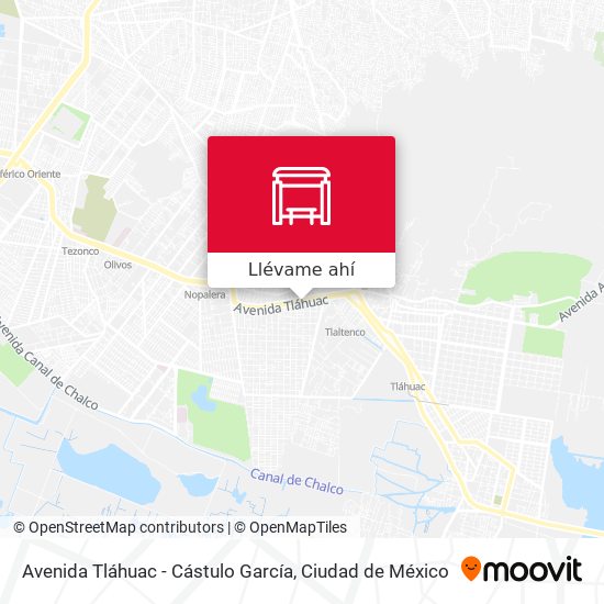 Mapa de Avenida Tláhuac - Cástulo García