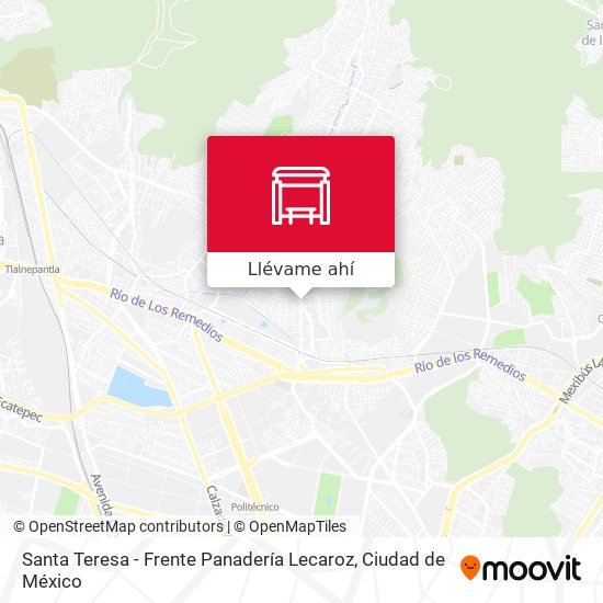 Mapa de Santa Teresa - Frente Panadería Lecaroz