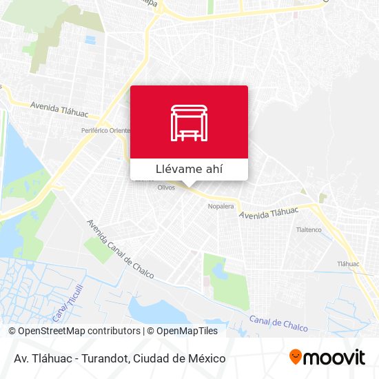 Mapa de Av. Tláhuac - Turandot