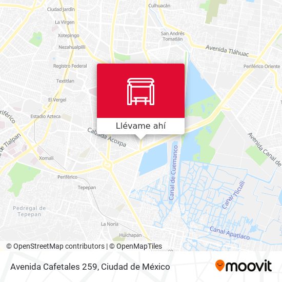 Mapa de Avenida Cafetales 259