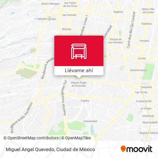 Mapa de Miguel Angel Quevedo