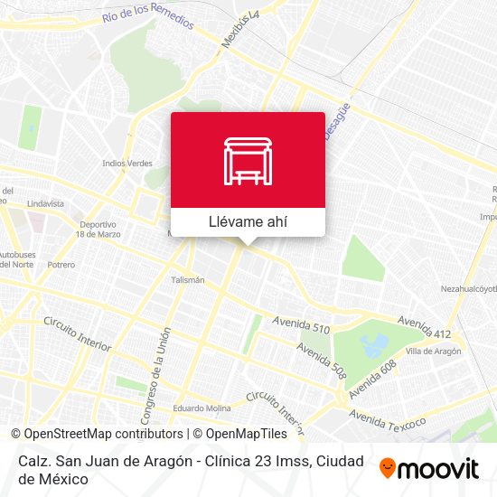 ¿Cómo llegar a Calz. San Juan de Aragón Clínica 23 Imss en Gustavo A. Madero en Autobús o Metro? ¿Cómo llegar a Calz. San Juan de Aragón Clínica 23 Imss en Gustavo A. Madero en Autobús o Metro?
