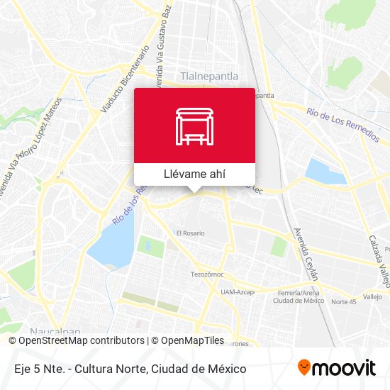 Mapa de Eje 5 Nte. - Cultura Norte