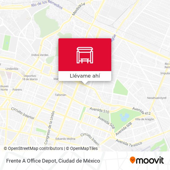 Cómo llegar a Frente A Office Depot en Gustavo A. Madero en Autobús o Metro?