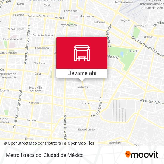 Mapa de Metro Iztacalco