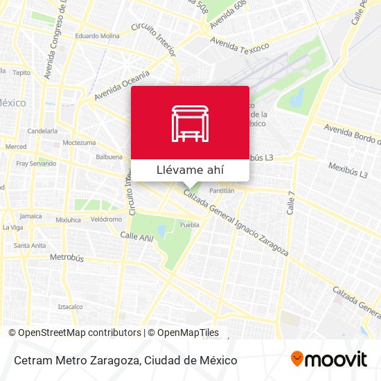 Mapa de Cetram Metro Zaragoza